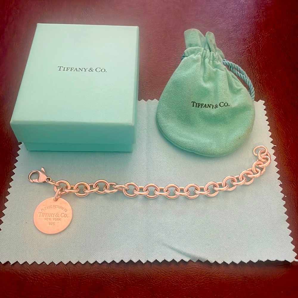 EUC Return to Tiffany Charm Tag Bracelet